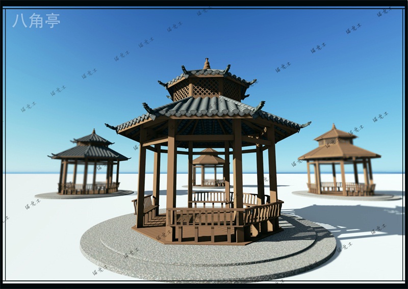 雙層八角亭
